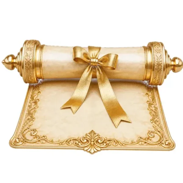 Decorated parchment scroll — Candyland Casino