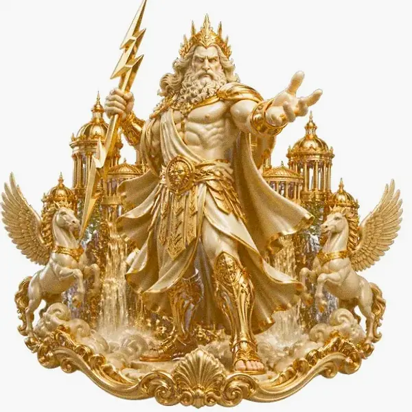 Zeus with lightning — Candyland Casino