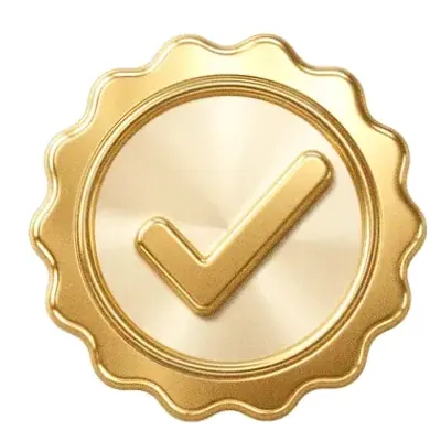 Checkmark badge — Candyland Casino
