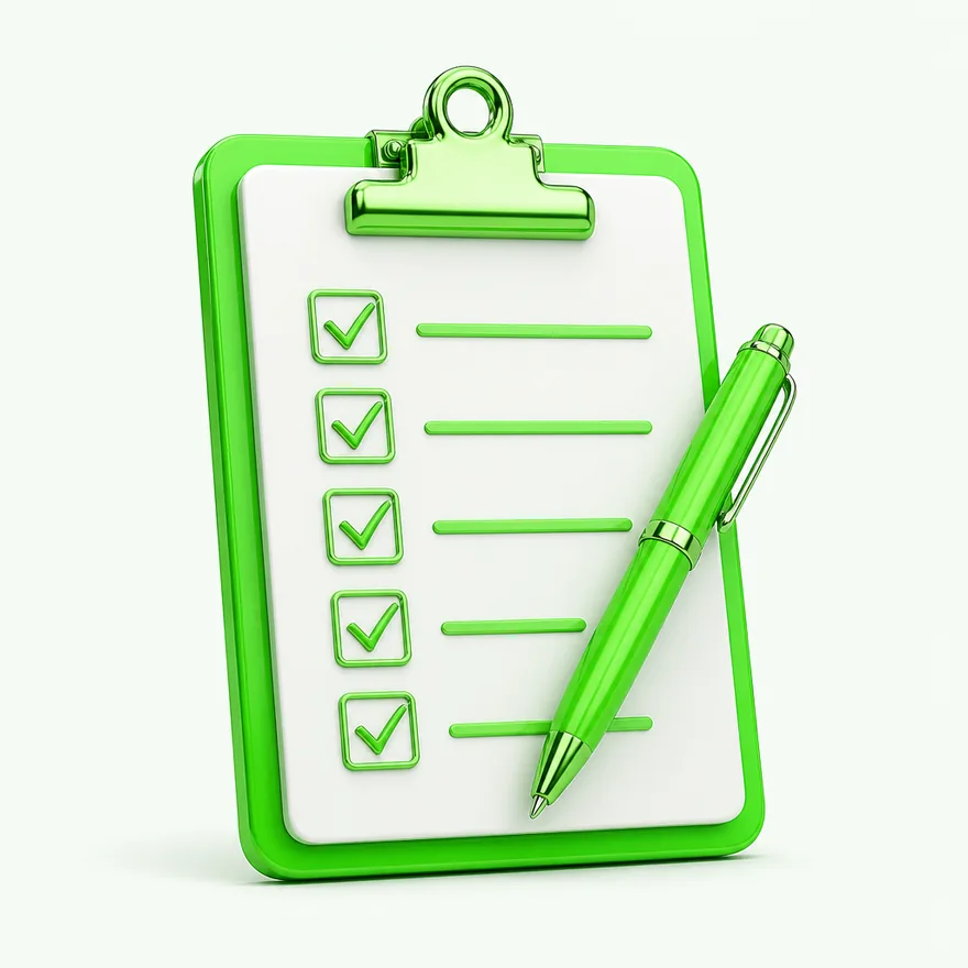 Clipboard checklist — Candyland Casino