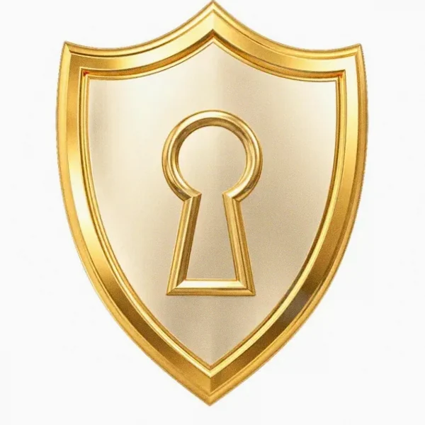 Shield with keyhole — Candyland Casino