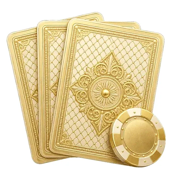 Playing cards and chip — Candyland Casino