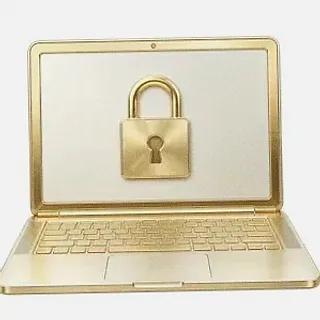 Laptop with padlock — Candyland Casino