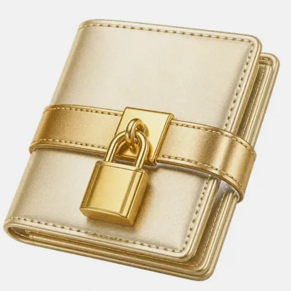 Locked leather wallet — Candyland Casino